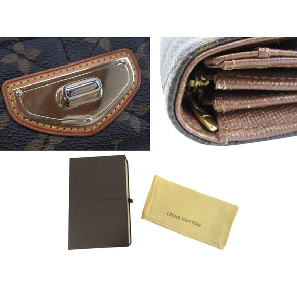 Louis Vuitton Monogram Etoile Portefeuille Sara Quilted Long Wallet Brown - Picture 6 of 6